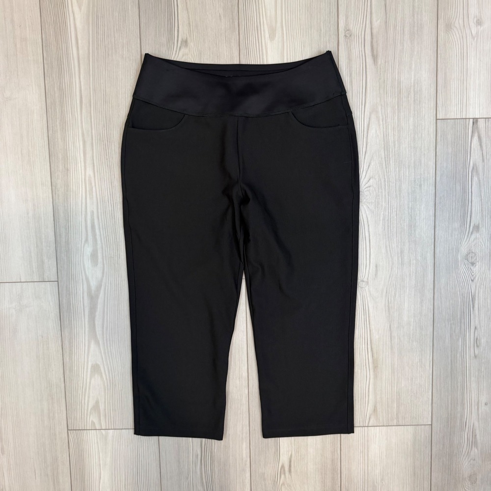 Puma Golf PWRSHAPE Capri Pants Mens Black Athletic Golfing Trousers 533017-01 M